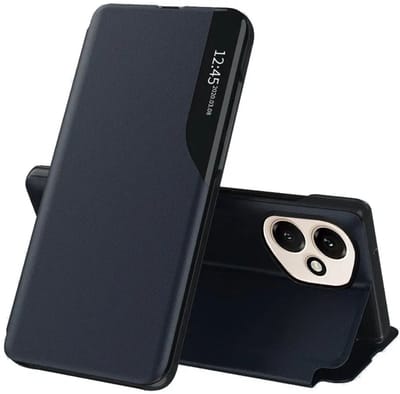 Hoesje geschikt voor HONOR 400 - Techsuit eFold Book Case - Donkerblauw
