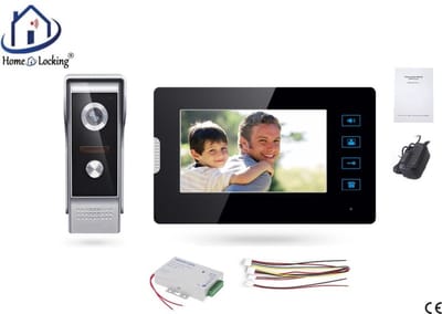 Home-Locking complete deur intercom/videofoon met 1 binnen paneel en elekro box 12VDC voor aansluiting elektrisch slot.DBF-DT-2210-1E-1