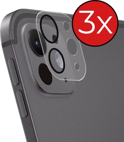 Camera Lens Protector - 3 Stuks - Geschikt voor Apple iPad Pro (2024/2025) - 11 inch - Camera Screenprotector - Beschermglas - Gehard Glas - Tempered Glass - Screen Protector