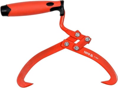 Klauwtang - Grijptang Stammen - Stabiel Verplaatsen - Professioneel Gereedschap - 36x10x3 cm - Rood/Zwart