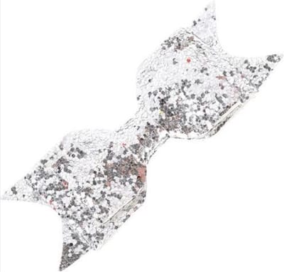 New Age Devi - Glitter Strik Haarclip - Medium - Zilver