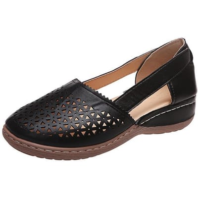 Zomer Platte Ronde Neus Dames Sandalen Nieuwe Retro Knop Sandalen Comfortabele Retro Klittenband Mary Jane Comfortabele Schoenen Voor Dames 38 zwart