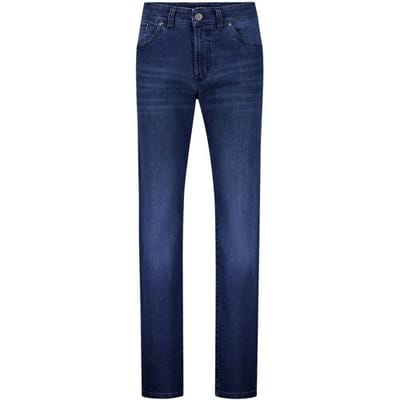 Gardeur Jeans Nevio 5-Pocket Soft Touch Comfort Stretch Dark Stone Blue Used / male