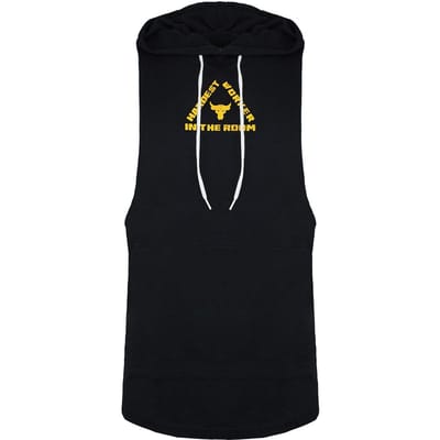 Under Armour Project Rock Heren Zwart Mouwloos Hoodie