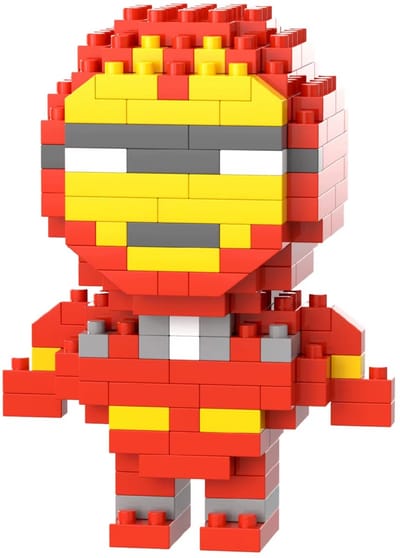 Iron Man - Nano Blocks - Bouwset – 179 Stukjes DIY Mini Bouwstenen - Blokken - Speelgoed - BRICKY