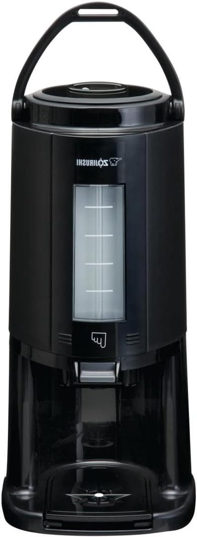Thermoskan Zwaartekracht - Drank Dispenser - Warme Dranken Serveren - Hoge Kwaliteit Glasvoering - 2.4 Liter - Zwart