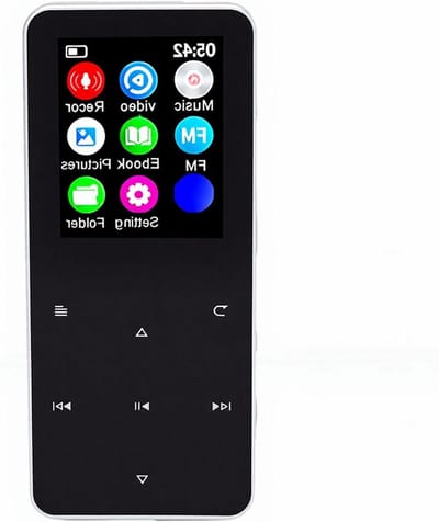 Muziekspeler - Digitale Audio - Draadloos Luisteren - HiFi Geluidskwaliteit - 18 Inch Scherm - Zilver