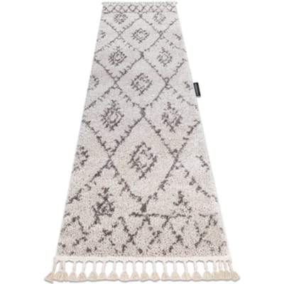 Kleden Rugsx Tapijt, Vloerbekleding BERBER FEZ crème - voor 80x300 cm