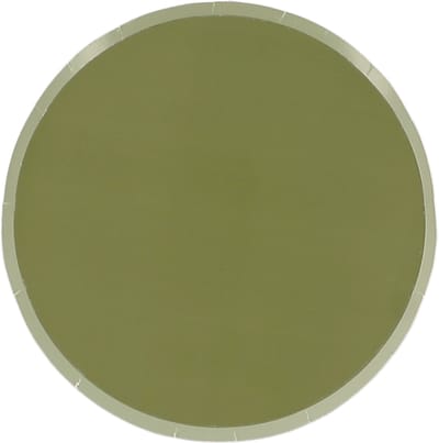 ARTYFETES - 6 kleine tweekleurige papieren bordjes saliegroen en vergrijsd groen 18 cm bohemian decoratie