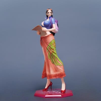 27cm/10.63in Anime ONE PIECE Modèle Nico Robin Figurines d'Action Statue en PVC Ensemble d'Ornements de Bureau Figurine Jouets Cadeaux brown