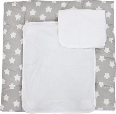 Luxe Luiermat met 2 Zachte Badstof Hoezen - Absorberend en Waterdicht - 76x76 cm