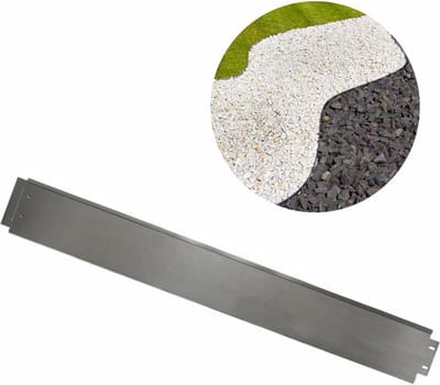 Borderrand metaal gegalvaniseerd 14cm x 100cm | Gazonrand | Kantopsluiting