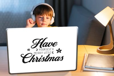 Laptop sticker - 17.3 inch - Quotes - Have yourself a merry little Christmas - Spreuken - Kerst - 40x30cm - Laptopstickers - Laptop skin - Cover
