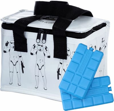 Puckator Kleine lunch koeltas met 2x koelelement - Stormtrooper print - 4,4 liter
