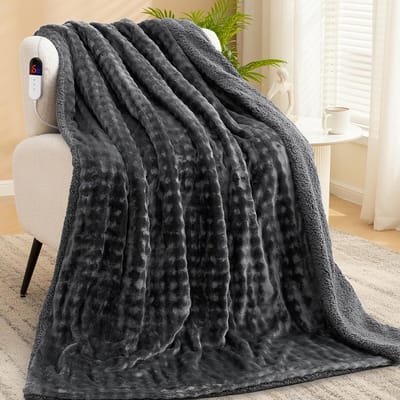 Elektrische Warmtedeken 150x200cm Met 6 Warmtestanden En Timer Voor Bank En Bed