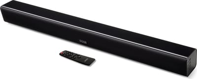 OOQE PRO Q6 All-in-One Soundbar | Ingebouwde Krachtige Subwoofers | Ingebouwde Bass Reflex | 160 Watt Piekvermogen | Geschikt voor Kleine en Grote Ruimtes | Bluetooth 5.3: Snelle en Automatische Verbinding | Inclusief Afstandsbediening | Zwart