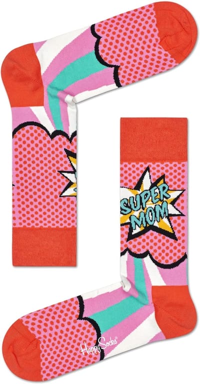 Happy Socks Super Mom Sock - unisex sokken - Unisex - Maat: 36 - 40