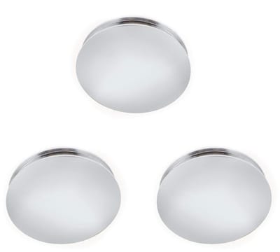 Dailygoods- Afvoerplug Pop-up - 3 Stuks - Messing met Chroom - 37 mm - Wastafel Klik - Lichtgewicht en Duurzaam
