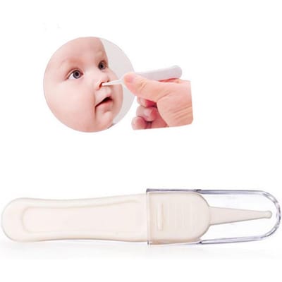 Pincettes de sécurité spéciales pour nettoyage des oreilles, du nez et du nombril de bébé blanc