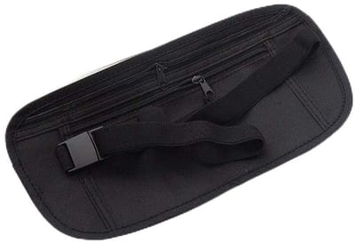 Dailygoody - Reisgeld riem - Verborgen portemonnee - Slank en veilig - 26 x 13 cm - Heuptas voor paspoort - Ideaal voor reizen