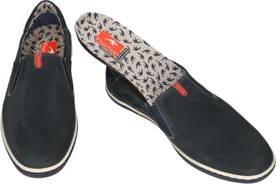 Fluchos -Heren - blauw donker - mocassins - maat 43