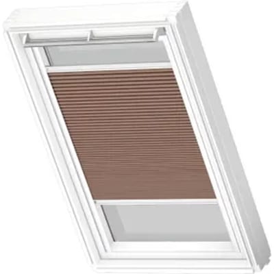 Velux Manueel Verduisterend Plisségordijn Fhc Mk06 1165swl Lichtbruin White Line