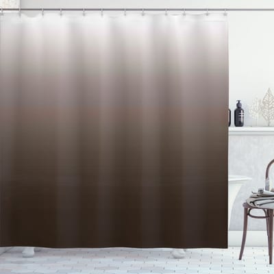 New Bed, Ombre Digitale Chocolade Douchegordijn Badkamer Decor Set met Haakjes, 175 cm B 213 cm L