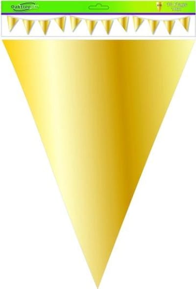 Oaktree - Mega Vlaggenlijn Goud 10 Mtr (4 meter)
