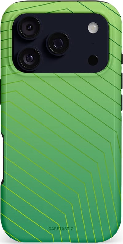 Casetastic hoesje geschikt voor Apple iPhone 17 Pro - MagSafe - Dubbellaagse bescherming - Neon Groen Net - Fashion Case - Groen