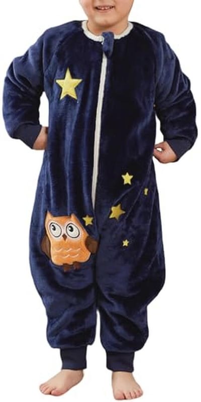 Flanellen Babypyjama Slaapzak met Voeten 3,0 TOG voor Kinderen - Warm en Comfortabel