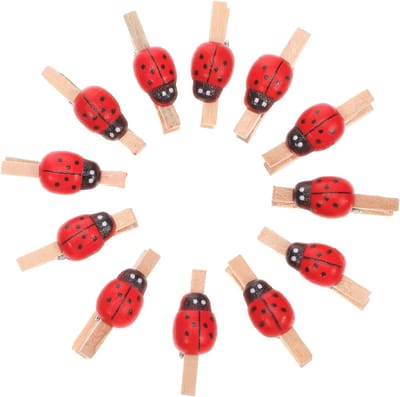 Set van 100 Houten Foto Clips - Schattige Mini Kledingknijpers voor Decoratie, Knutselen en Foto Presentatie
