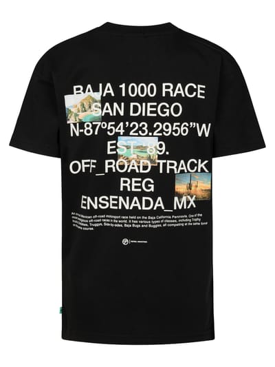 Petrol Industries - Jongens T-shirt met rugprint Arena - Zwart - Maat 104