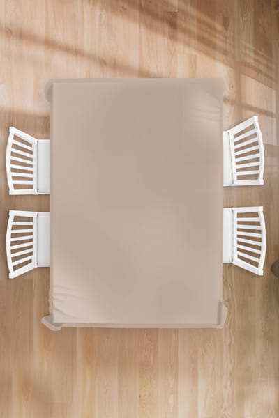 Tafelkleed - Tafellaken - 130x200 cm - Beige - Kleuren - Effen - Binnen en Buiten