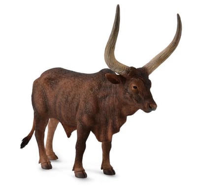 COLLECTA Figurine - Watusirund Stier - (L) - Boerderijdieren - Handgeschilderd - Miniatuur