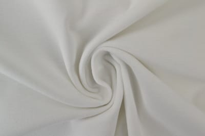 50 meter molton stof - Wit - 100% katoen - Molton stof op rol