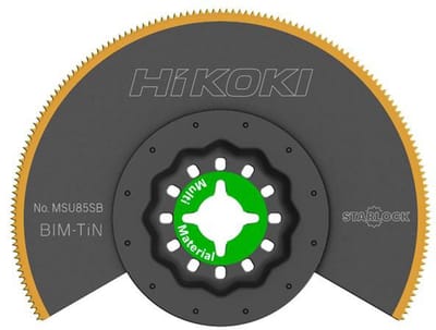HiKOKI MSU85SB - Segmentzaagblad - Bi-Metalen Titaan - 85 mm - Starlock Bevestiging