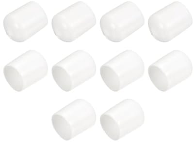 Rubberen eindkappen 10 stuks met binnendiameter 17 mm - Bescherming voor schroefdraad en meubelpoten