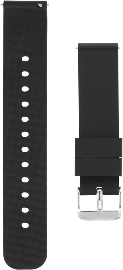 Zachte Rubber Horlogebanden met Snelle Bevestiging - Vervangende 21cm Straps met Zilveren Gesp voor Comfort en Stijl
