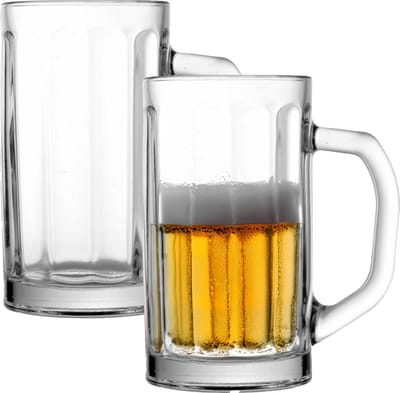 Uniglass Bierpullen Nicol - 0,5 liter - glas - 2x stuks - bierglas - halve liter - bierpul