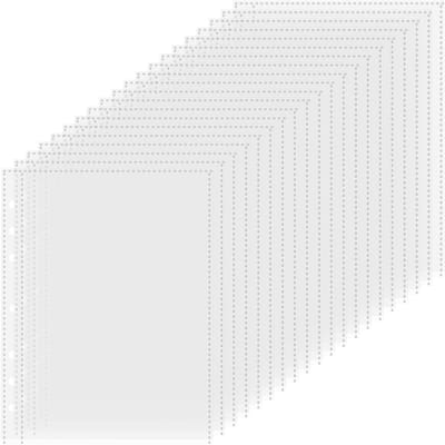 50 Stuks A5 Perforated Pockets - Duidelijke Plastic Hoezen voor Ringbanden, Documenten en Papieren Mappen, Ideaal voor Organisatie en Bescherming