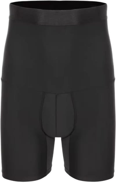 Vivva - Afslankende Taillevormer - Shapewear Mannen - Corrigerend Ondergoed - Buik Platter - Hoge Taille - Open Gulp - Zwart - Maat M - CORFITMAN