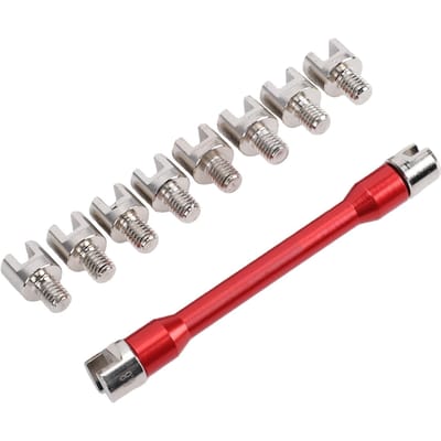 Motorfiets Spaak Sleutel Set 5.0 6.8mm Hoge Hardheid Spaak Sleutel Reparatie Gereedschap voor Motorfiets Scooter Rood