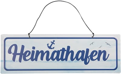 Clayre & Eef Tekstbord 30x10 cm Wit Metaal