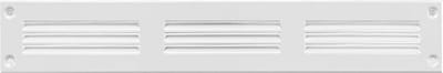 Ventilatierooster Wit Metaal Rechthoekig 200x100 mm met Insectenwering