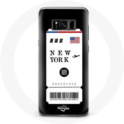 Hoesje voor Samsung Galaxy S8 Vliegticket New York