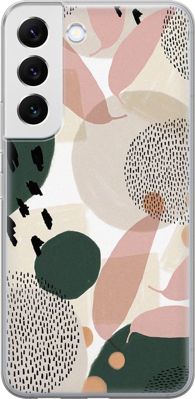 Leuke Telefoonhoesjes - Hoesje geschikt voor Samsung Galaxy S22 - Abstract print - Soft case - TPU - Print / Illustratie - Multi
