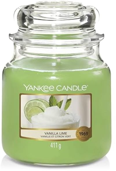 Vanille Limoen Geurkaars 411 Gr - Lange Brandduur tot 150 uur