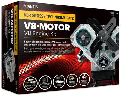 De grote V8-motor technologiekit