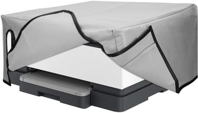 kwmobile hoes geschikt voor HP OfficeJet 8015e / OfficeJet 8122e - Beschermhoes voor printer - Stofhoes in lichtgrijs