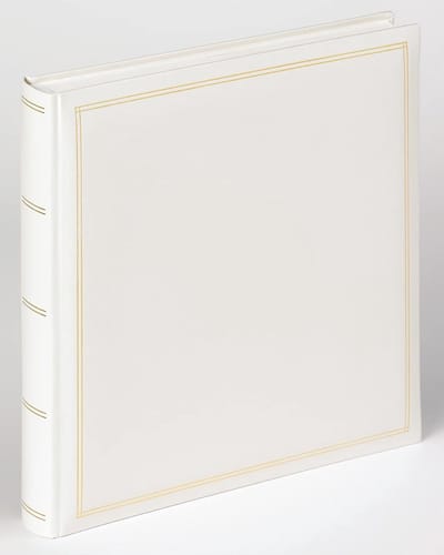 Omgoods - Fotoalbum van Kunstleer, Wit, 34 x 33 cm